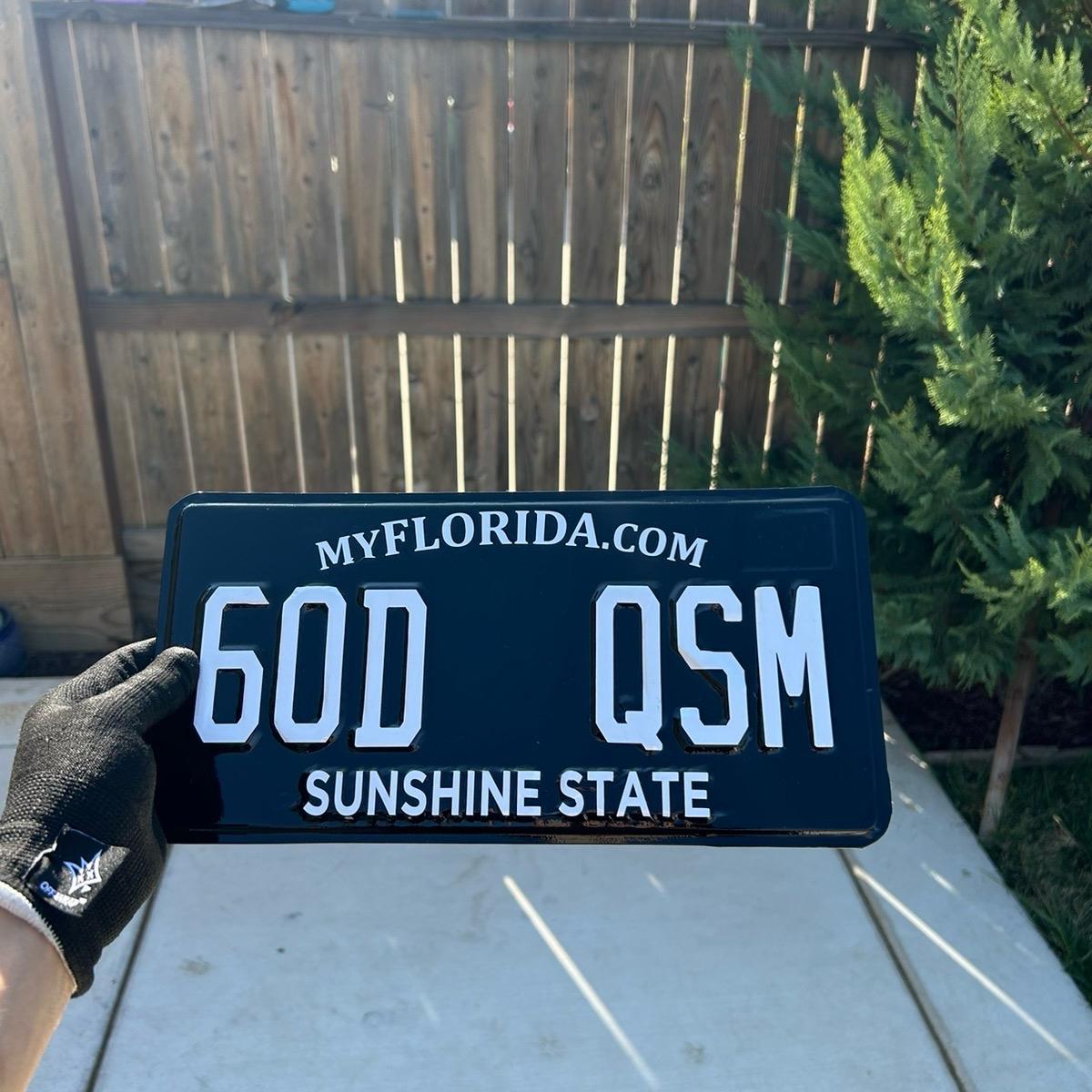Florida License Plate Vinyl Wrap Kit