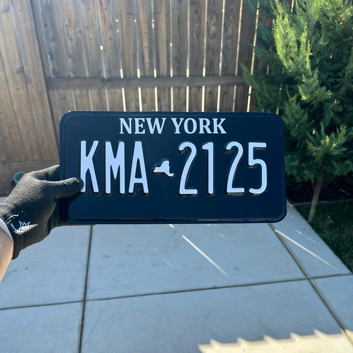 New York License Plate Vinyl Wrap Kit