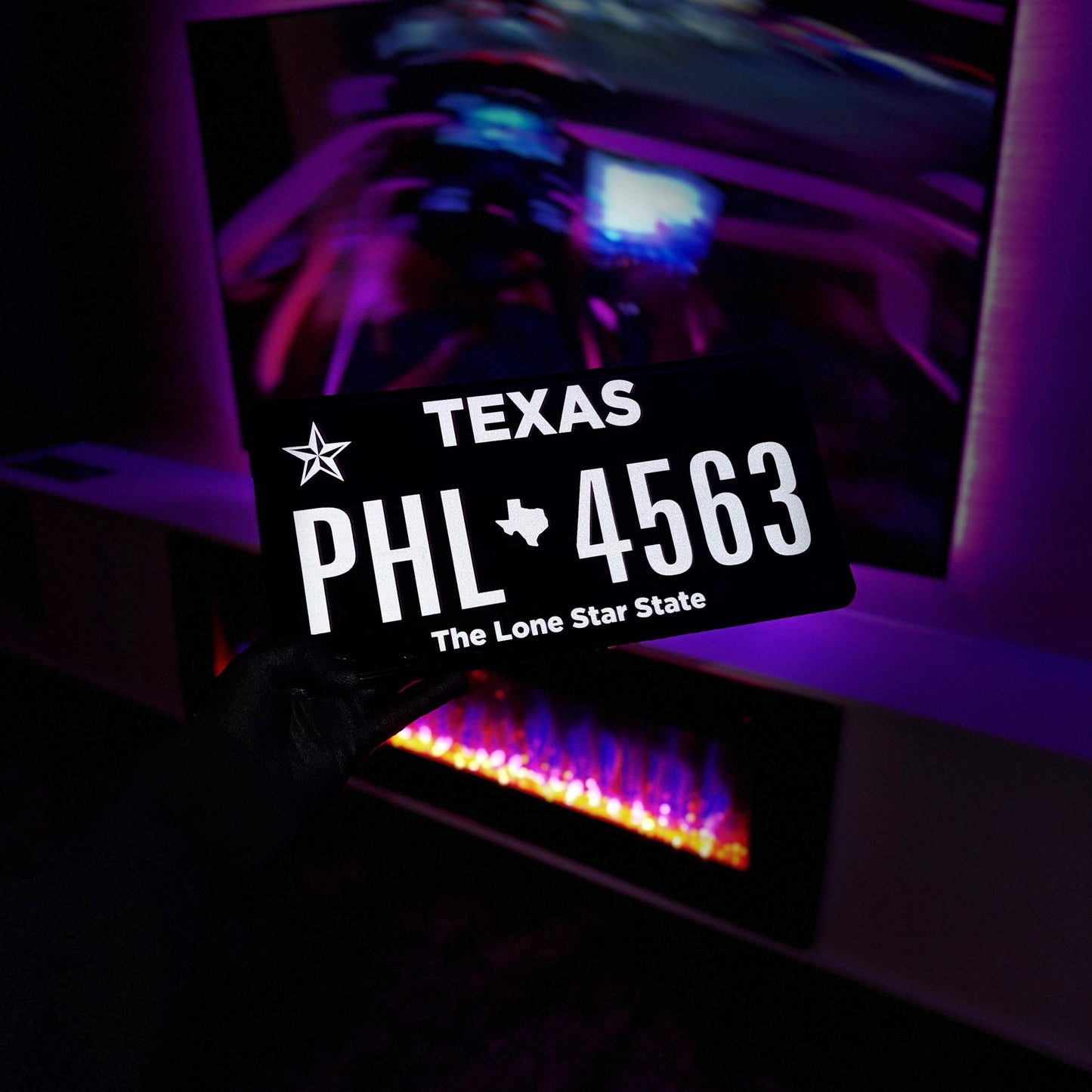 Texas License Plate Vinyl Wrap Kit