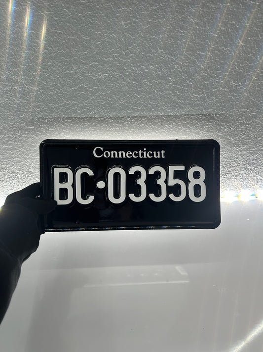 Connecticut License Plate Vinyl Wrap Kit
