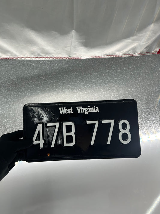West Virginia License Plate Vinyl Wrap Kit