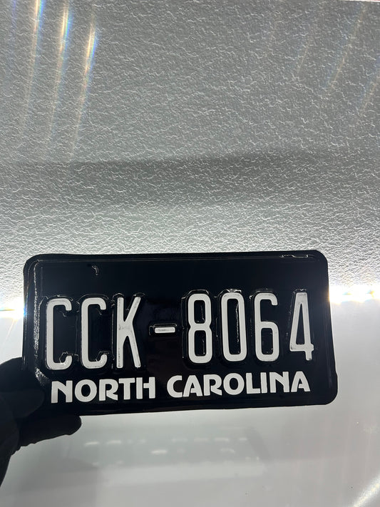 North Carolina License Plate Vinyl Wrap Kit