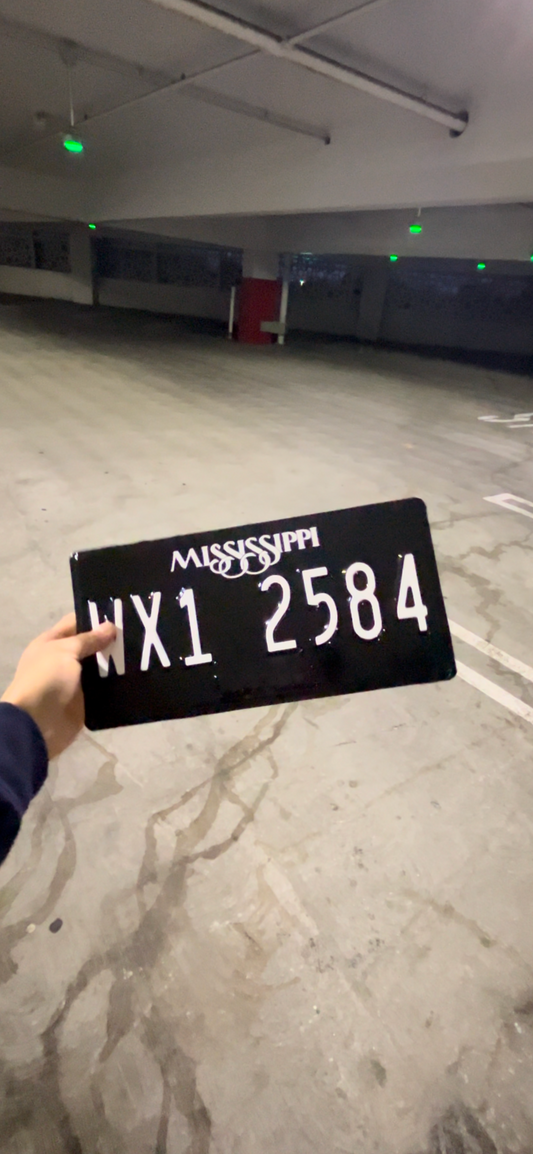 Mississippi License Plate Vinyl Wrap Kit