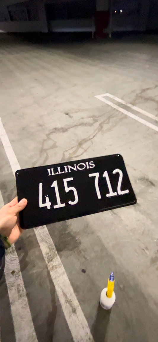 Illinois License Plate Vinyl Wrap Kit