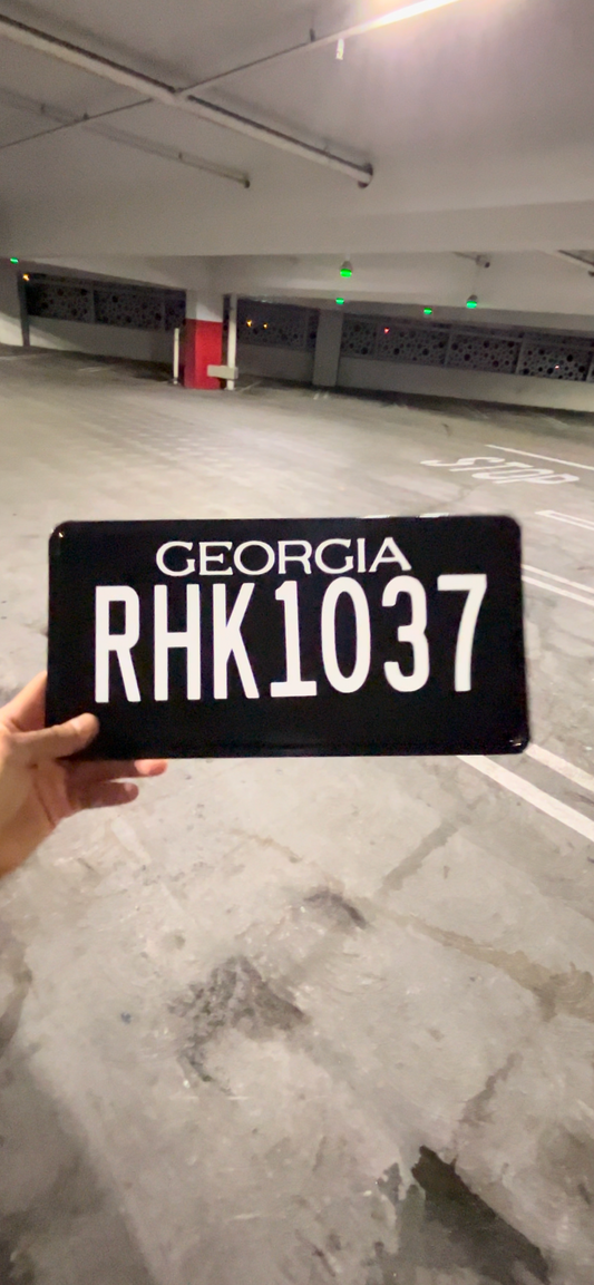 Georgia License Plate Vinyl Wrap Kit