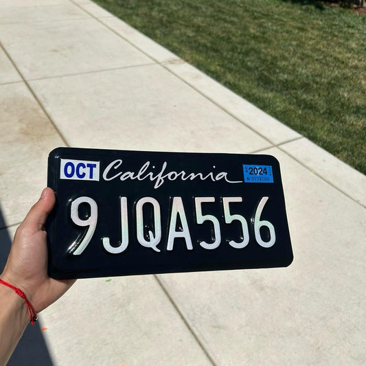 California License Plate Vinyl Wrap Kit