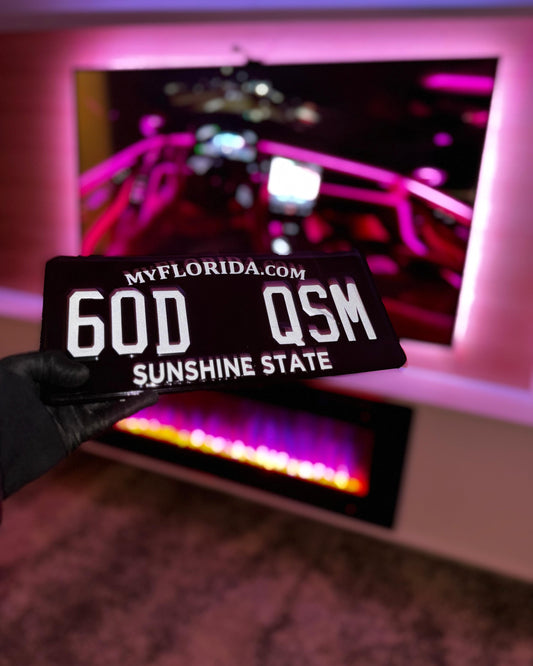 Florida License Plate Vinyl Wrap Kit
