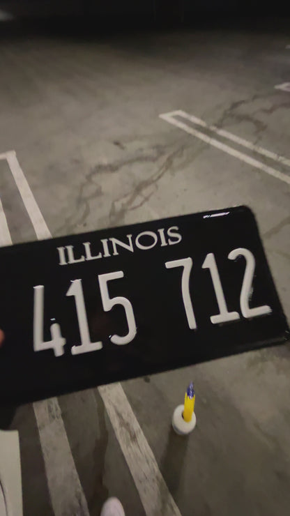 Illinois License Plate Vinyl Wrap Kit