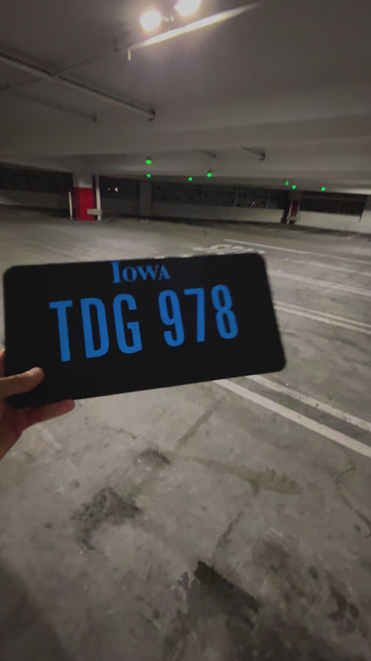 Iowa License Plate Vinyl Wrap Kit