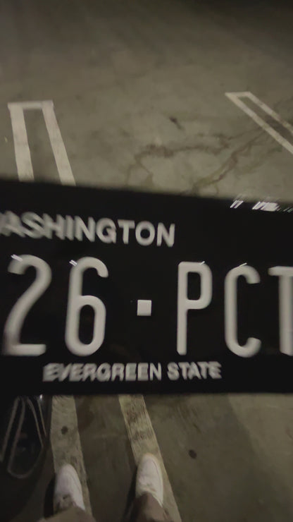 Washington License Plate Vinyl Wrap Kit