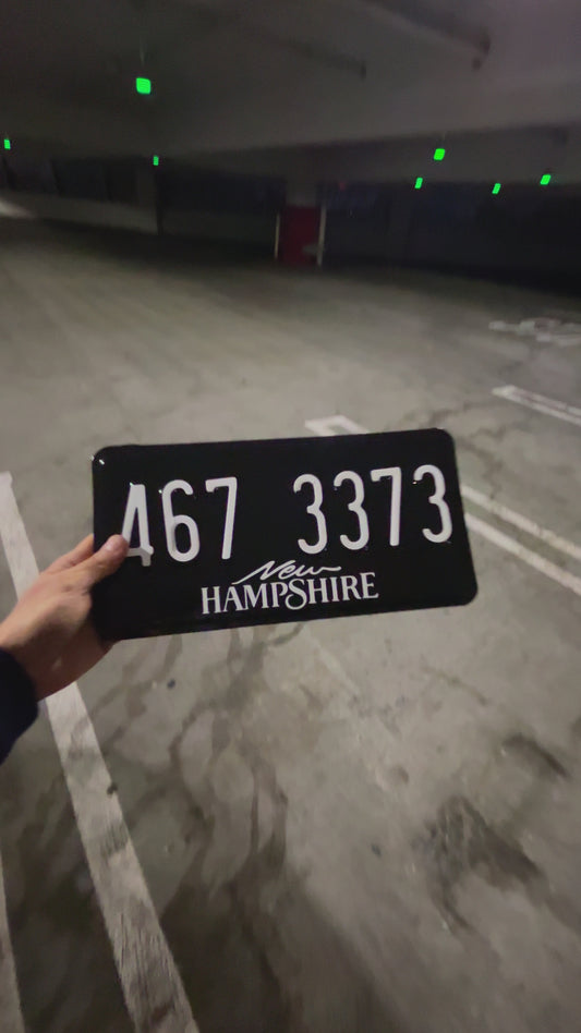 New Hampshire License Plate Vinyl Wrap Kit