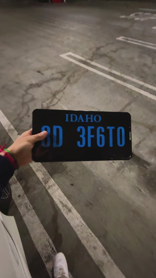 Idaho License Plate Vinyl Wrap Kit
