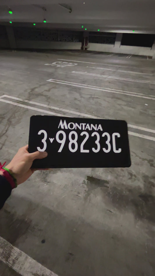 Montana License Plate Vinyl Wrap Kit
