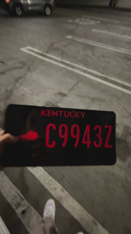 Kentucky License Plate Vinyl Wrap Kit