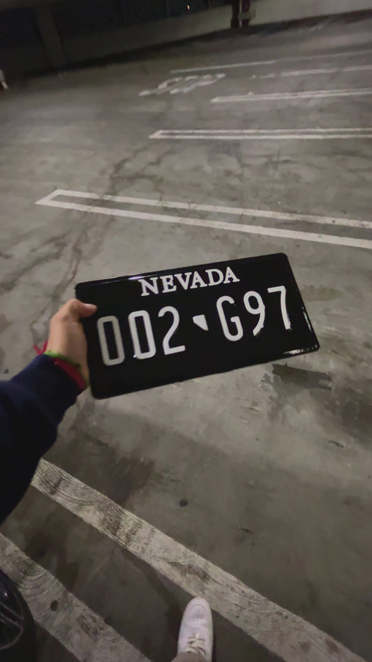 Nevada License Plate Vinyl Wrap Kit