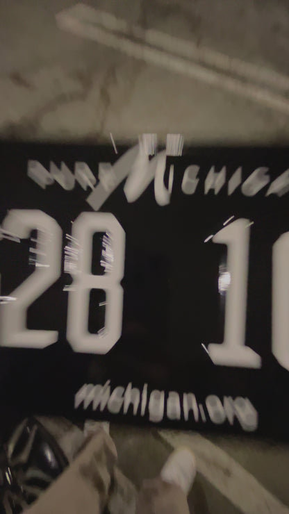 Michigan License Plate Vinyl Wrap Kit