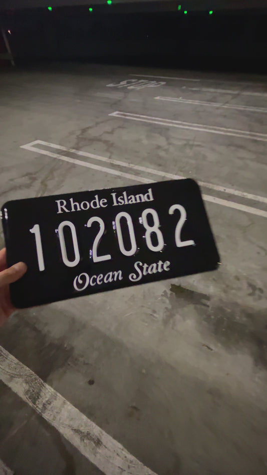 Rhode Island License Plate Vinyl Wrap Kit